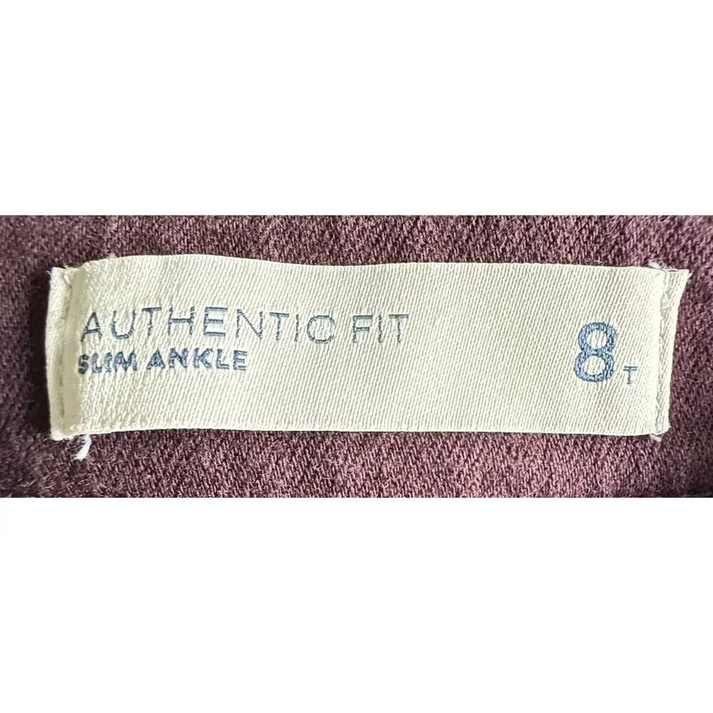 J.Jill Womens Purple Slim Ankle Denim Jeans Size 8T Authentic Fit